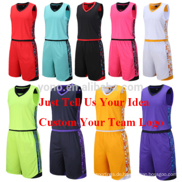 Neueste Lastest Basketball Uniform Set Jugend Basketball Jersey Blank Sublimation Atmungsaktiv Benutzerdefinierte Basketball Jersey